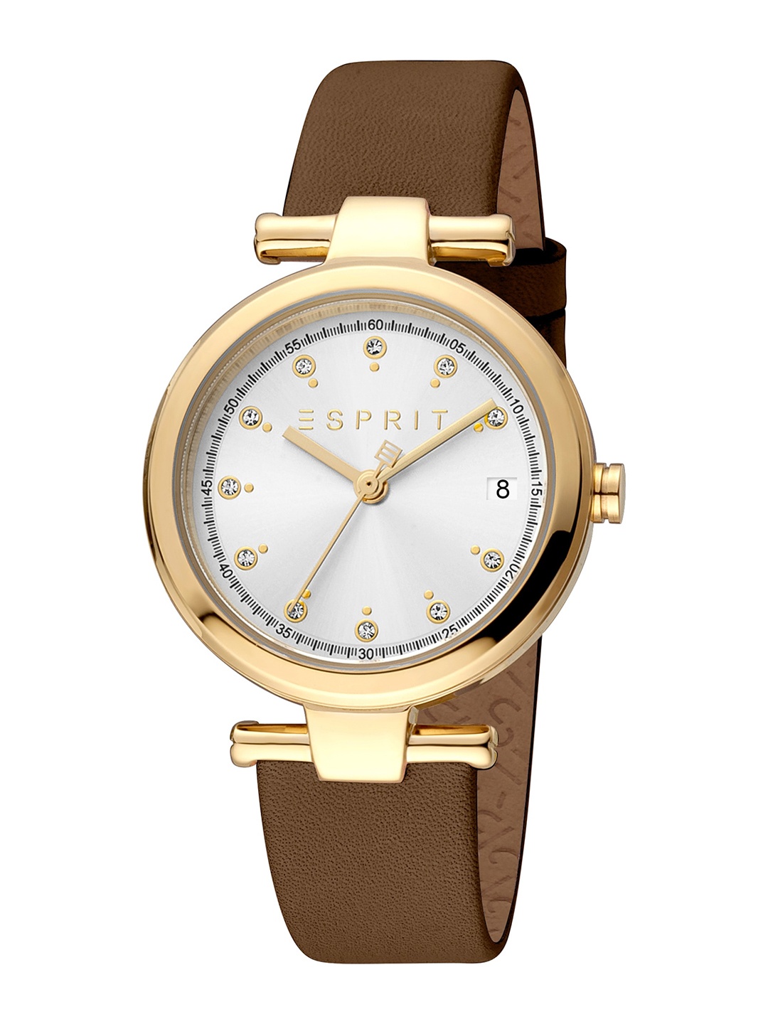 

ESPRIT Women Leather Straps Analogue Watch ES1L393L0035, Brown