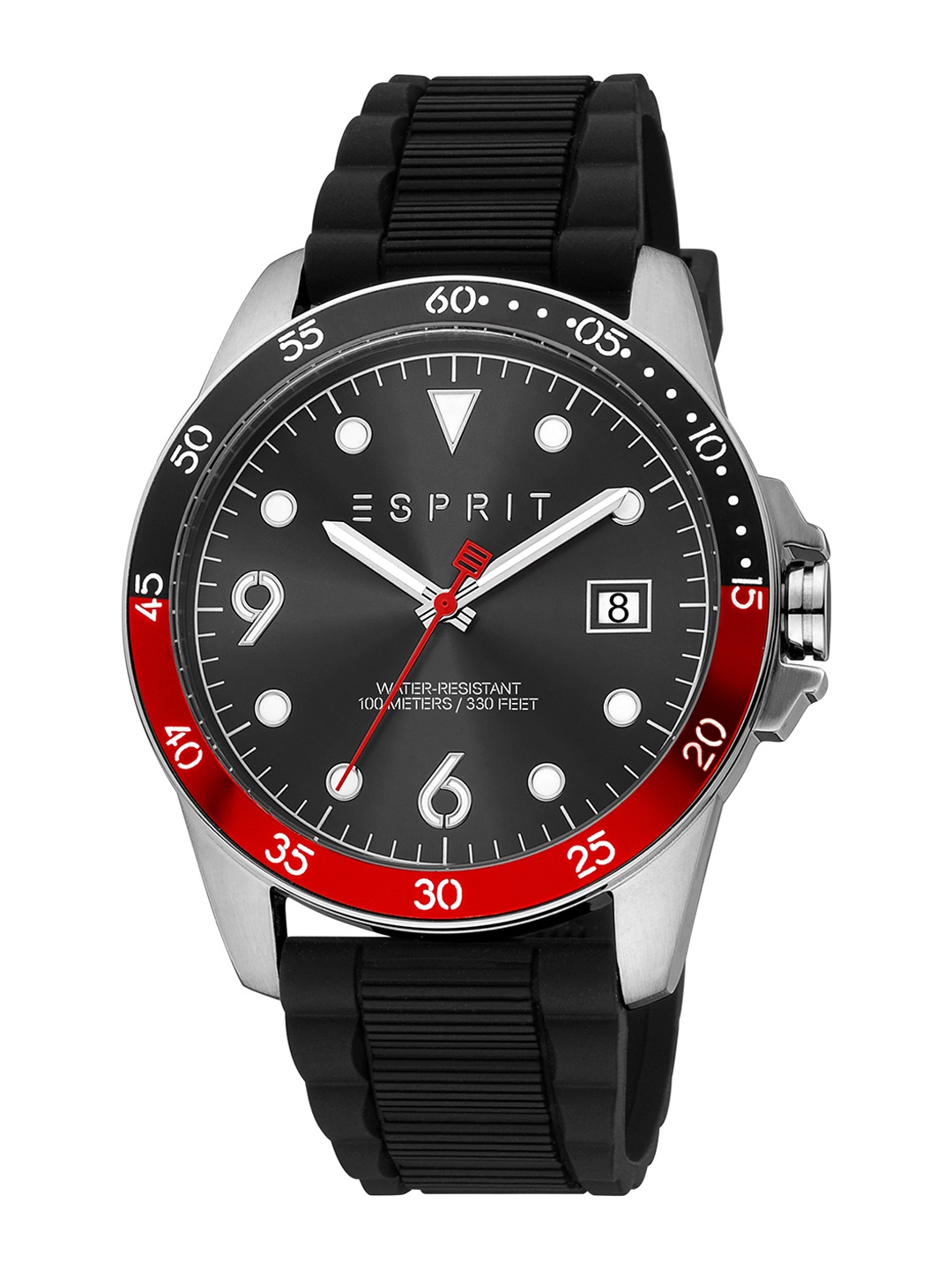 

ESPRIT Men Dial & Wrap Around Straps Analogue Watch ES1G389P0025, Black