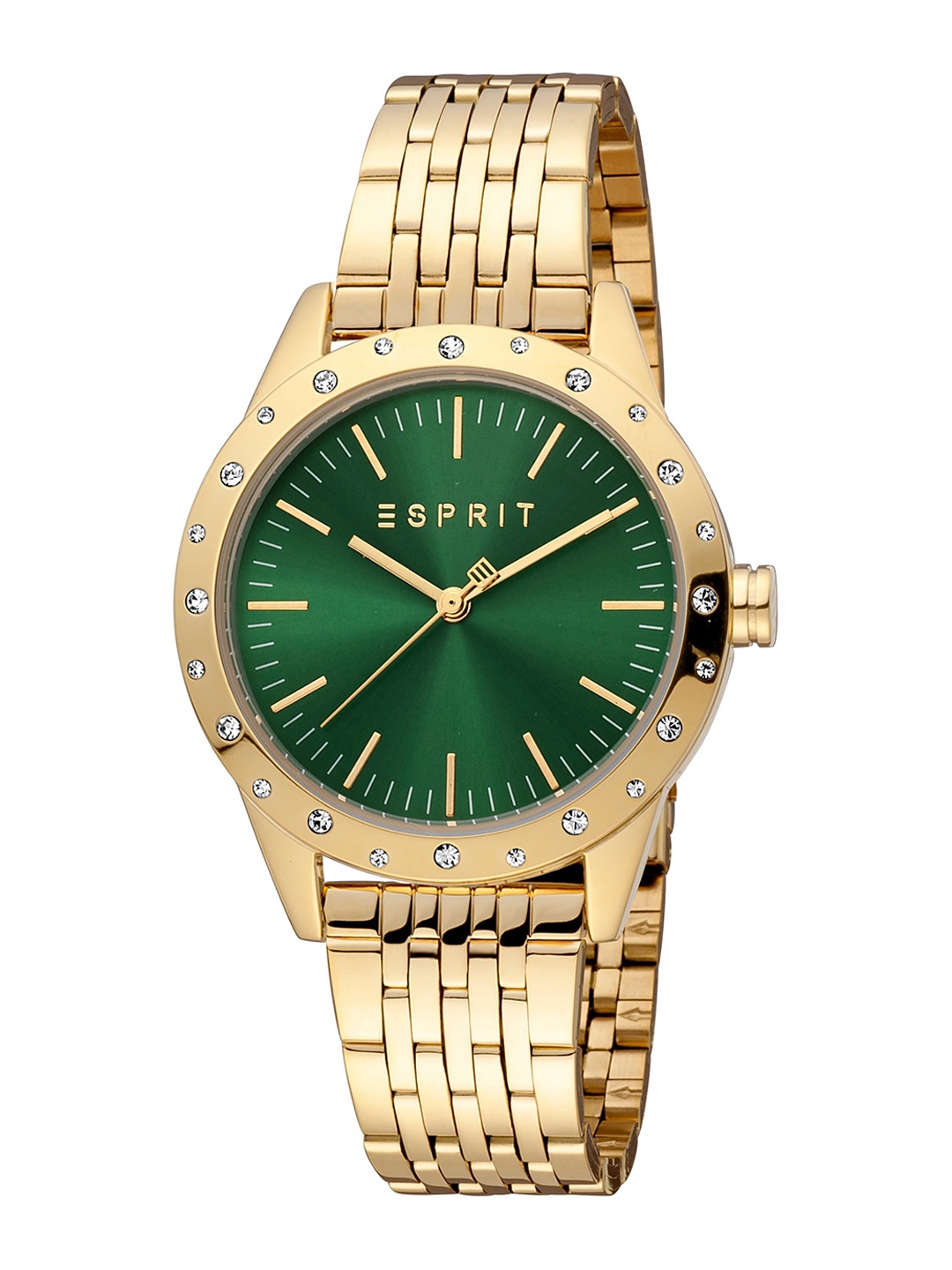 

ESPRIT Women Stainless Steel Bracelet Style Straps Analogue Watch ES1L302M1055, Gold