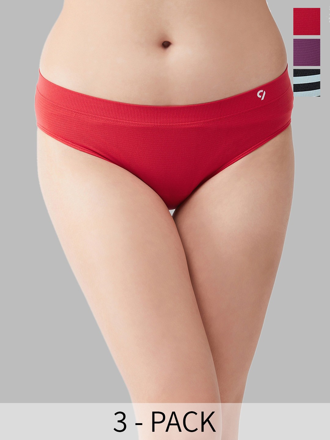 

C9 AIRWEAR Pack Of 3 Seamless Hipster Briefs, Purple
