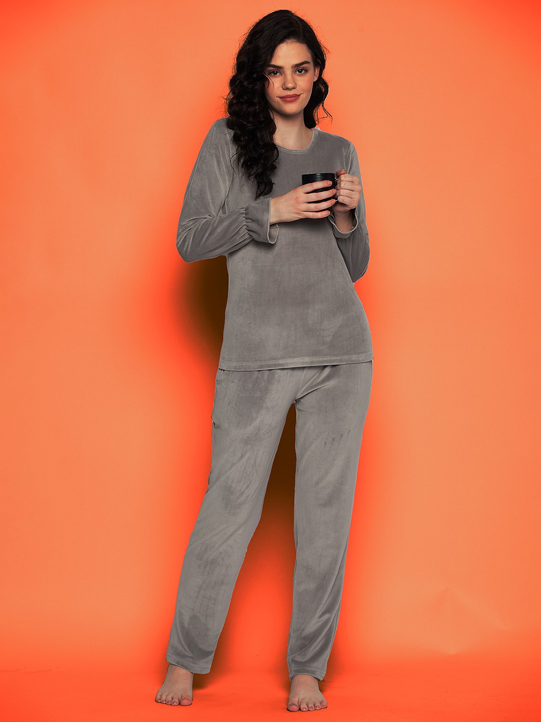 

Clovia Women Night suit, Grey