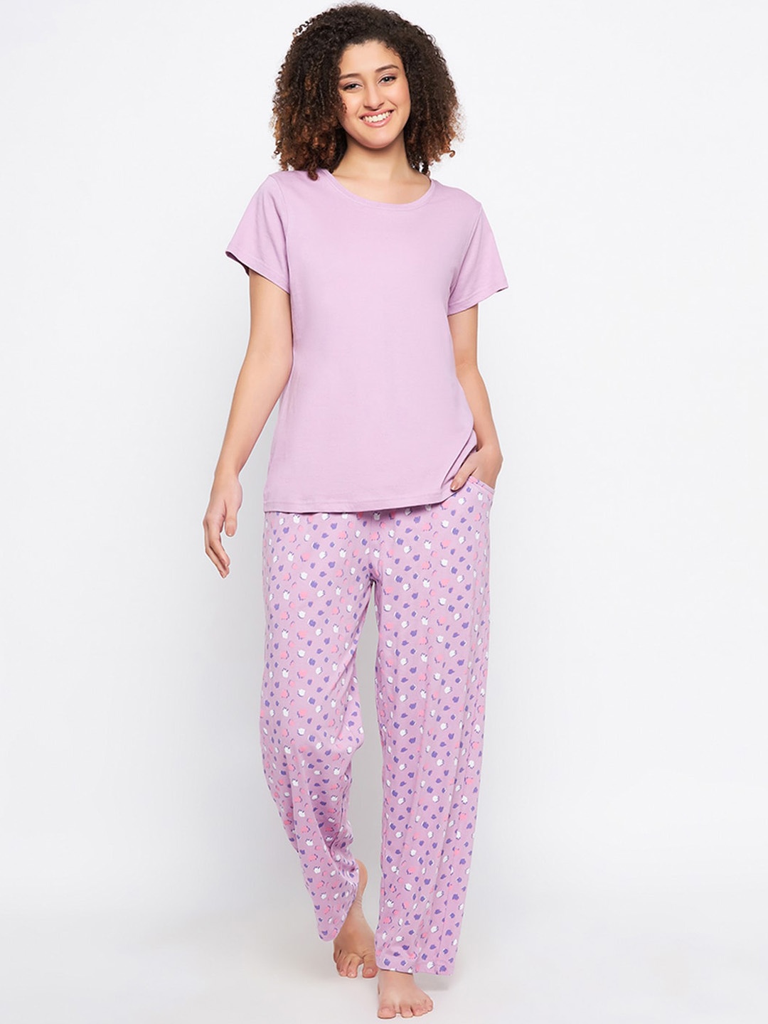 

Clovia Women Night suit, Purple
