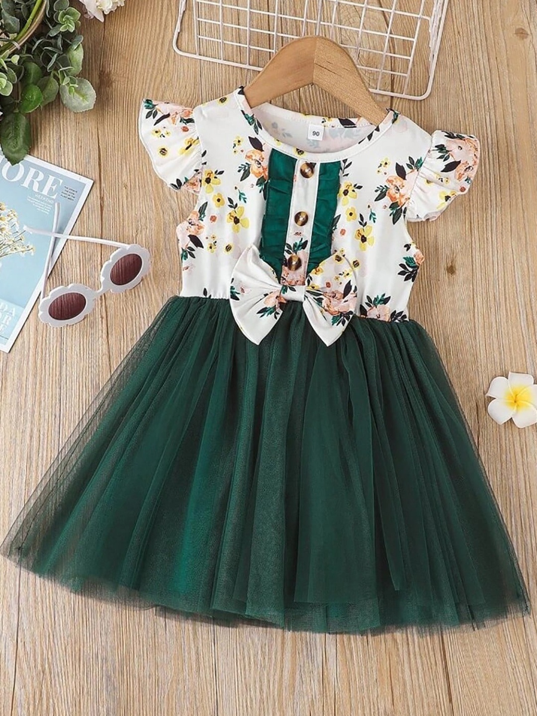 

BAESD Girls Fit & Flare Dress, Green