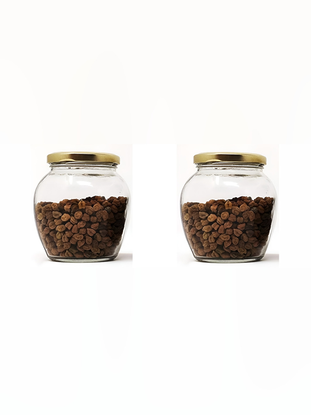 

1ST TIME 2 Pcs Transparent Glass Containers 350 ml Each
