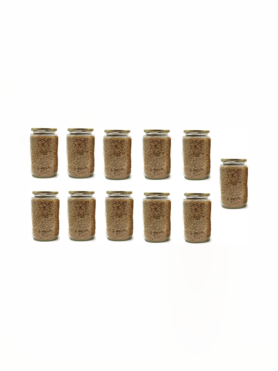 1ST TIME Transparent 11 Pieces Glass Containers 500Ml