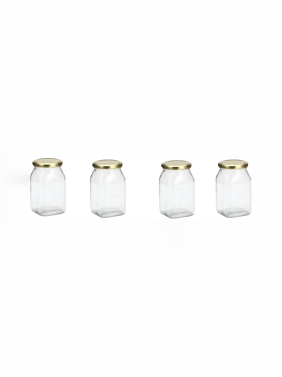 

1ST TIME Transparent 4 Pieces Glass Containers 500Ml