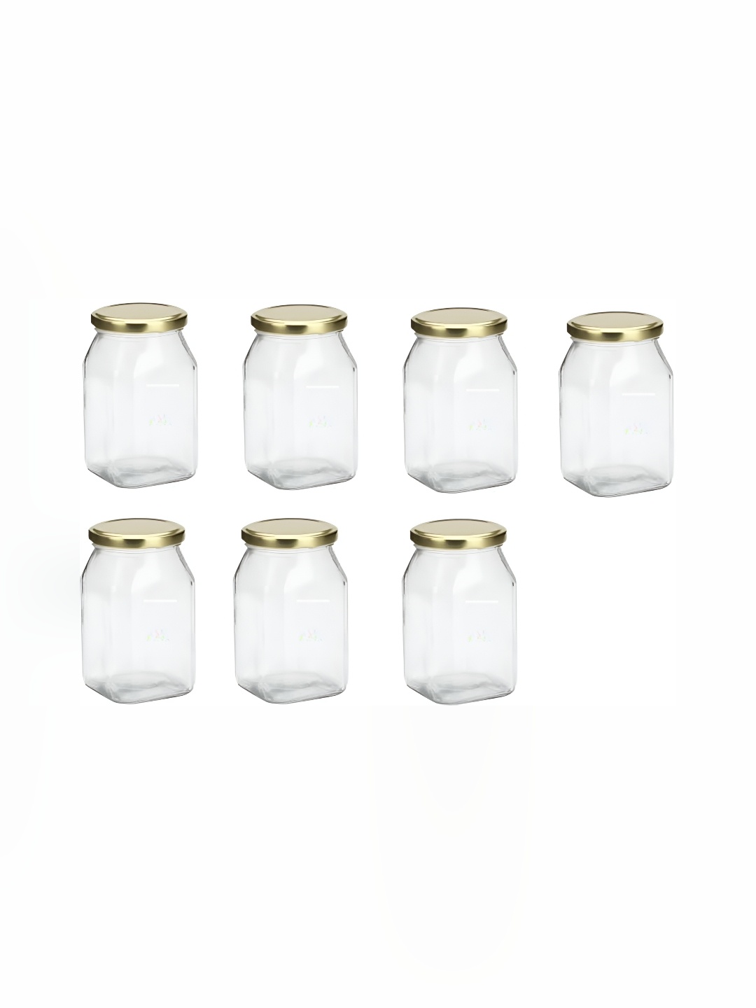 

1ST TIME Transparent 7 Pieces Glass Containers 500 ml Each