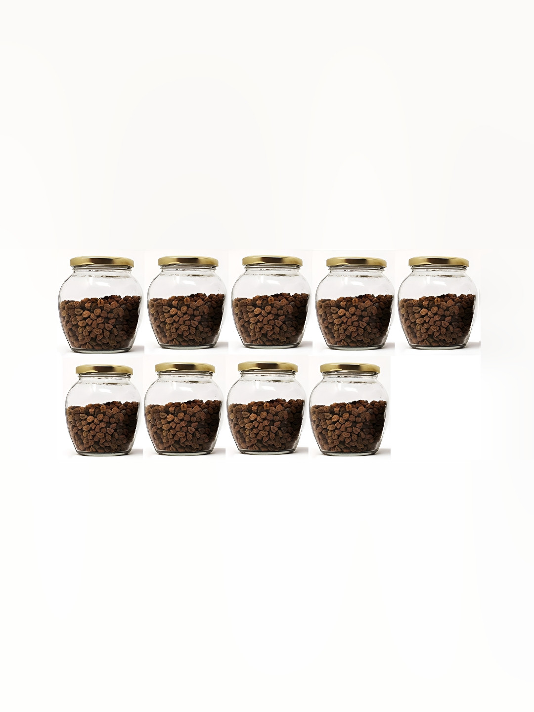 

1ST TIME Transparent 9 Pieces Glass Food Container 350 ml Each
