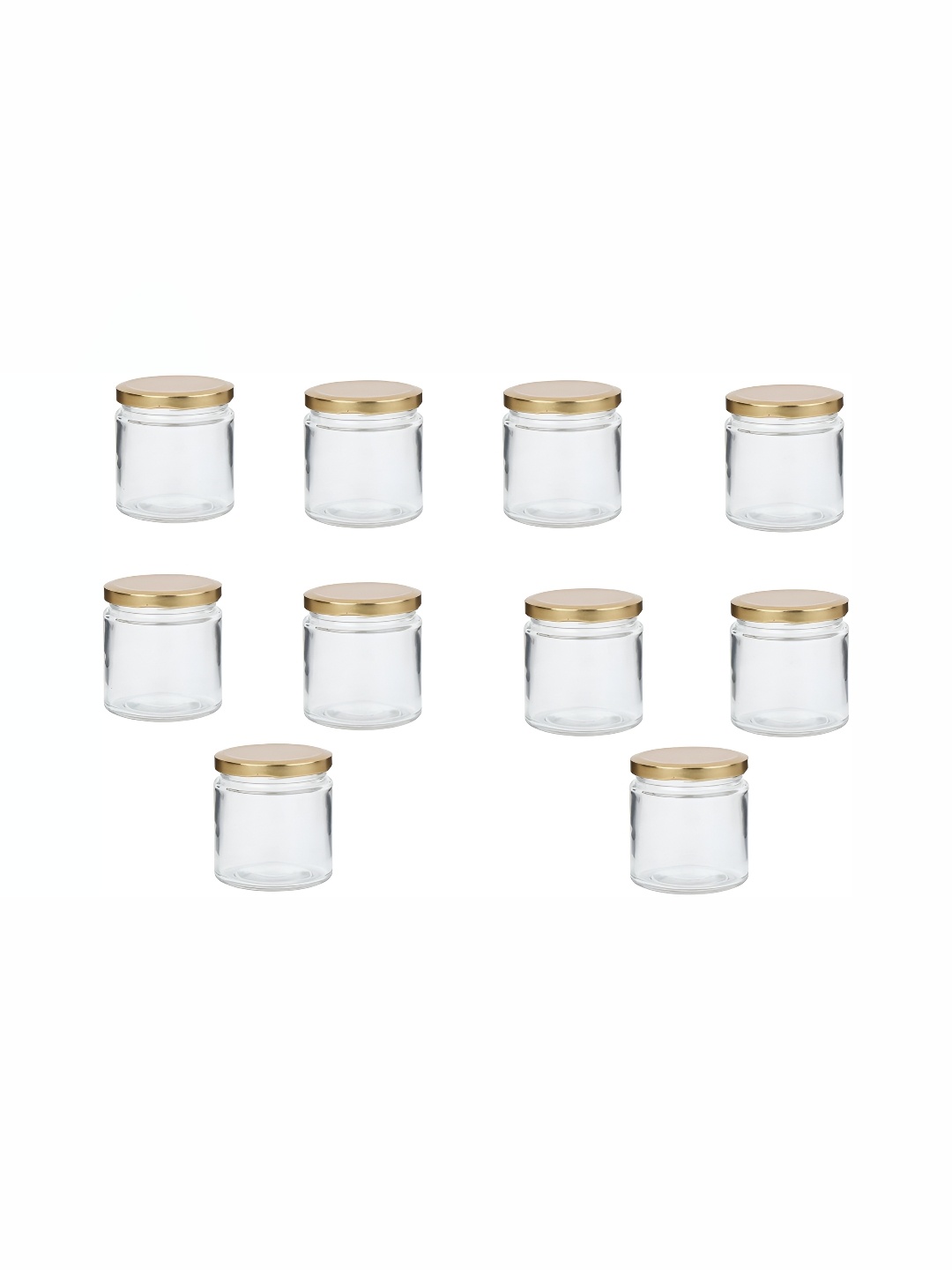

1ST TIME Transparent 10 Pieces Glass Food Container 400 ml Each