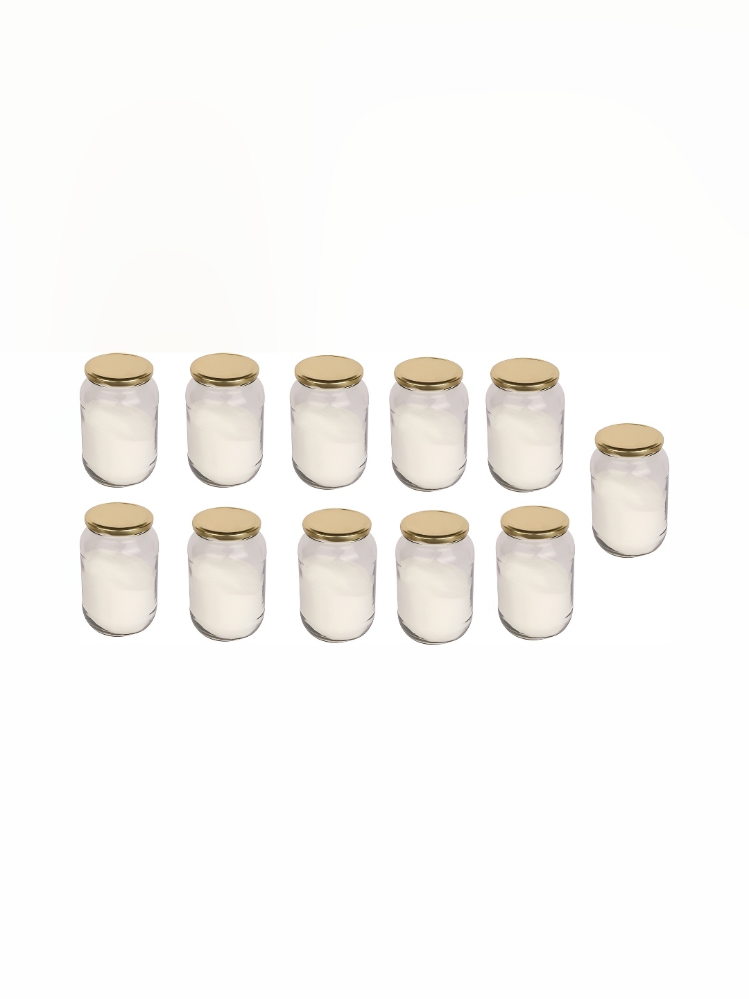 

1ST TIME Transparent 11Pcs Dishwasher Safe Glass Container 400ML