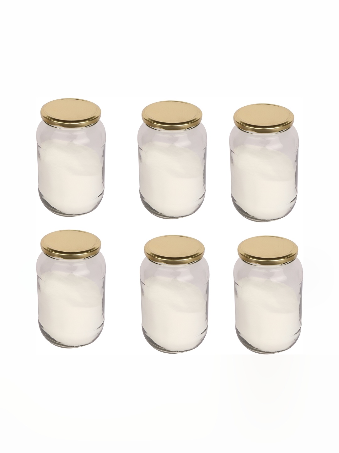 

1ST TIME 6Pcs Transparent Dishwasher Safe Glass Container 350ML