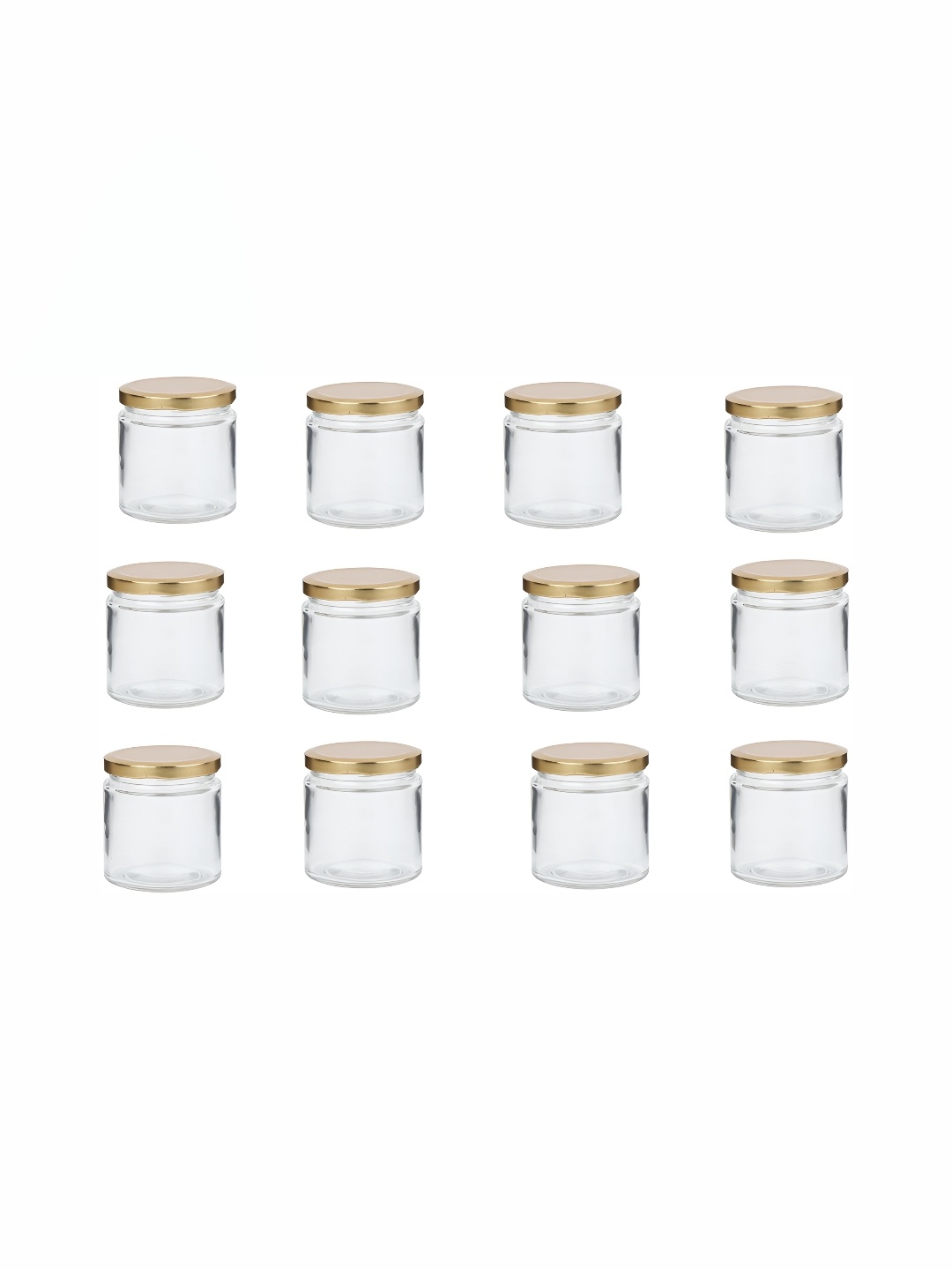 

1ST TIME 12 Pcs Transparent Dishwasher Safe Glass Container 500 ml Each