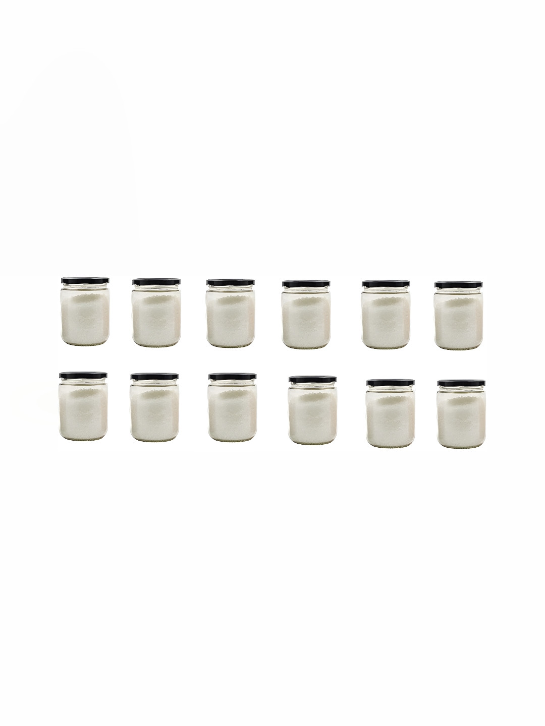 

1ST TIME Transparent 12 Pieces Dishwasher Safe Glass Containers 500ml Each