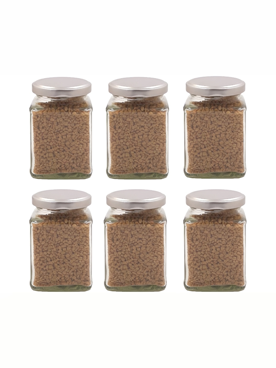 

1ST TIME Transparent 6 Pieces Glass Container With Lid