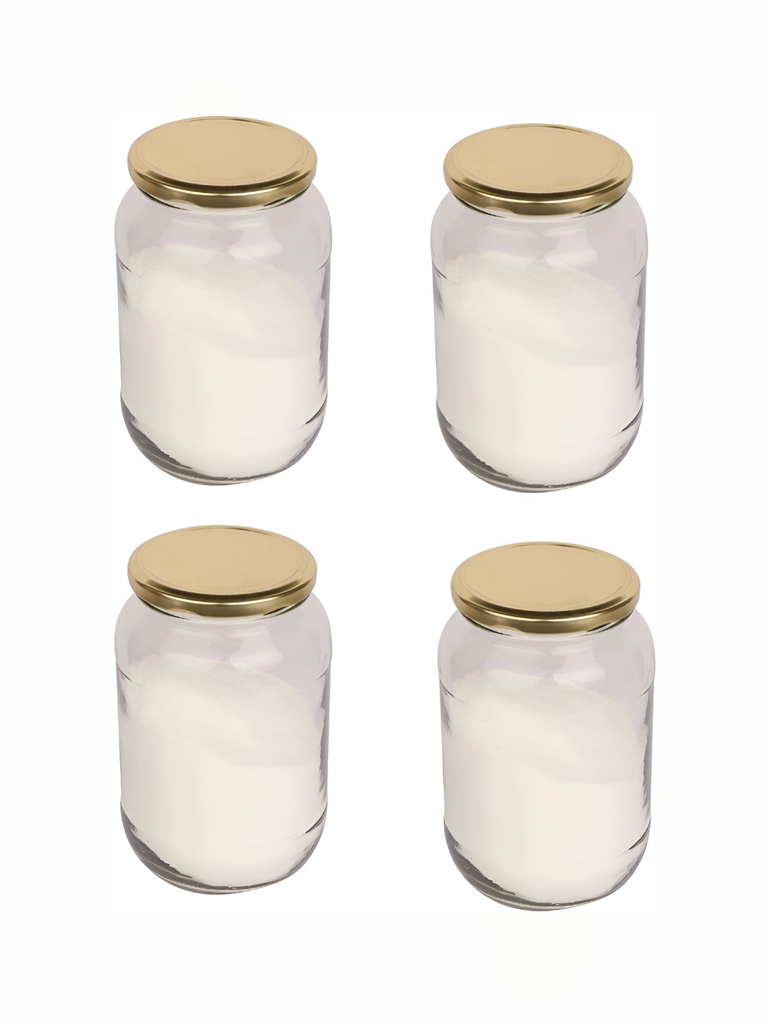 

1ST TIME Transparent 4 Pieces Glass Container with Lid