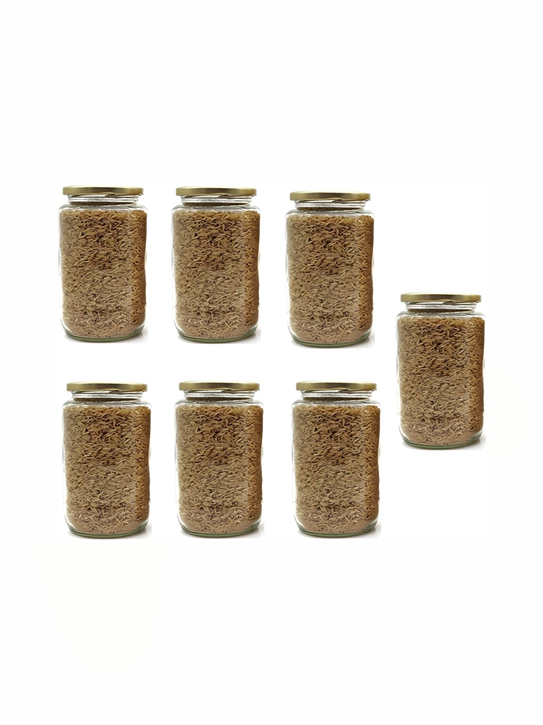 

1ST TIME 7 Pcs Transparent Dishwasher Safe Glass Container 500 ml Each
