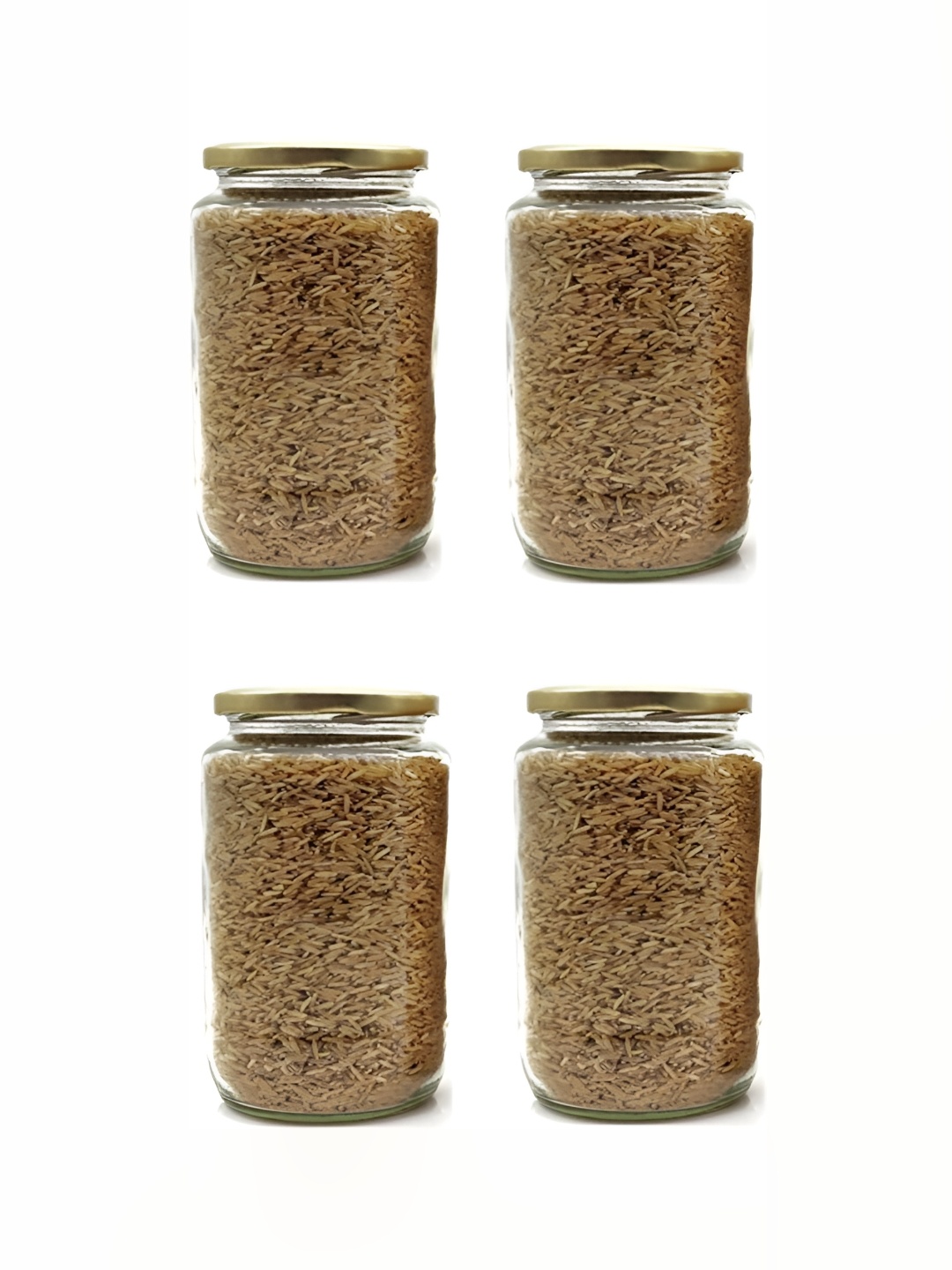

1ST TIME 4Pcs Transparent Dishwasher Safe Glass Container 400 ml Each