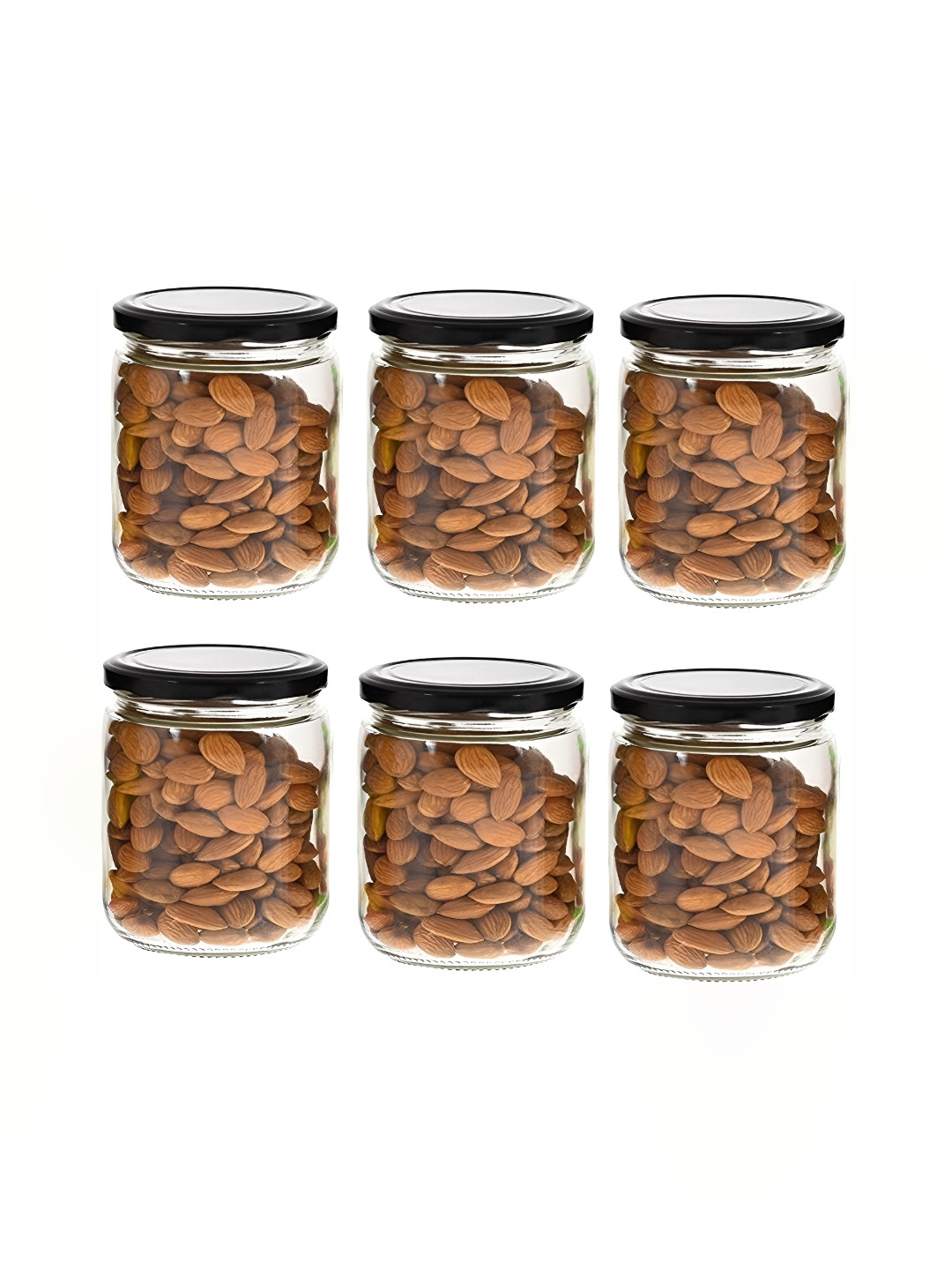 

1ST TIME Transparent 6 Pieces Dishwasher Safe Glass Container 350ml Each