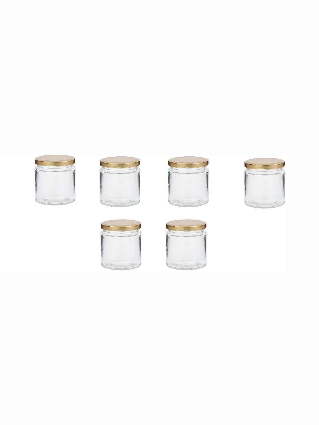 

1ST TIME Transparent 6 Pieces Dishwasher Safe Glass Containers 500ml Each