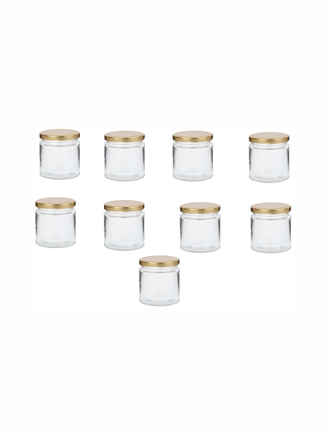 

1ST TIME Transparent 9 pieces Glass Container with Lid