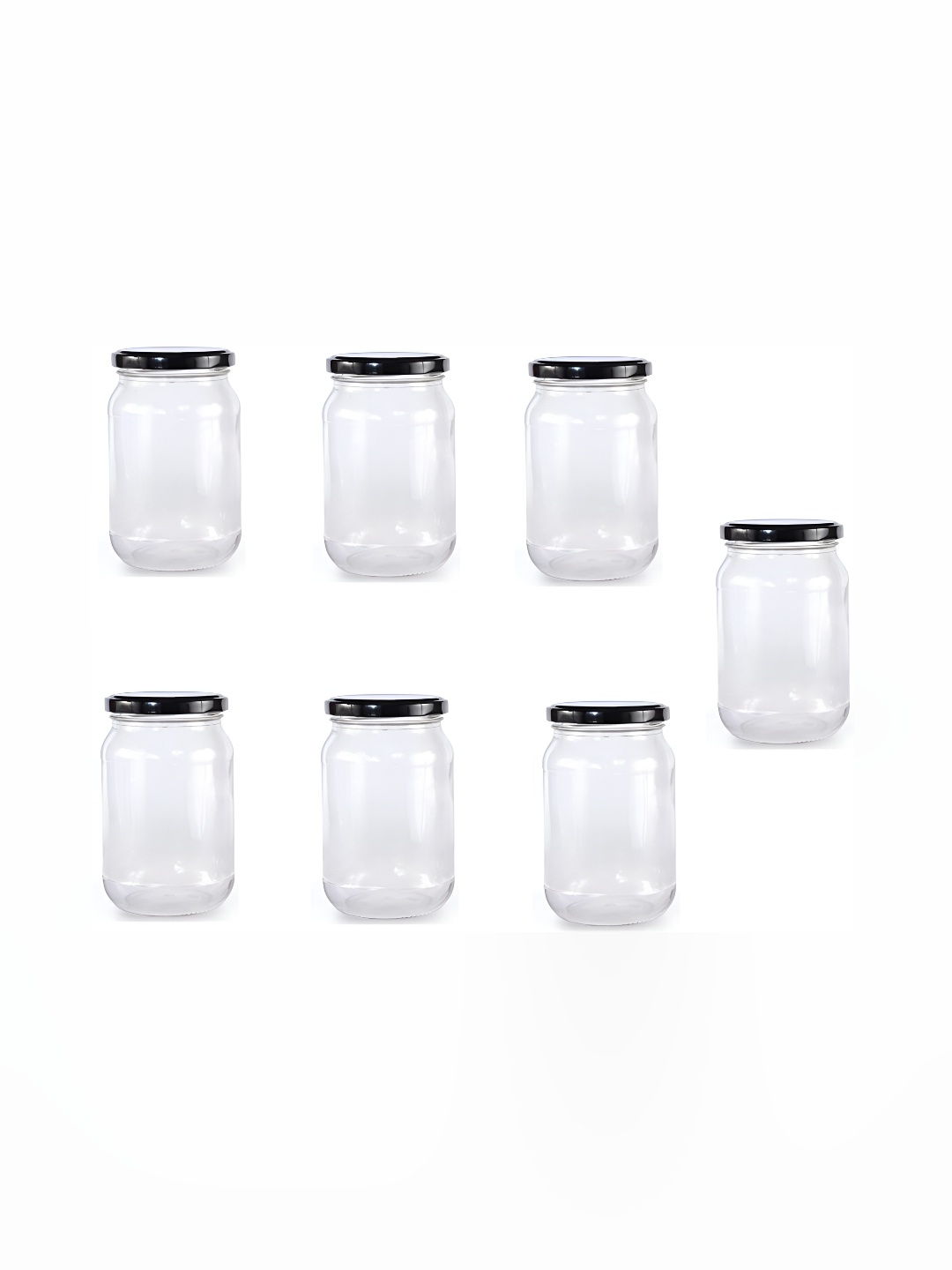 

1ST TIME Transparent 7 Pieces Dishwasher Safe Glass Containers 100ml Each