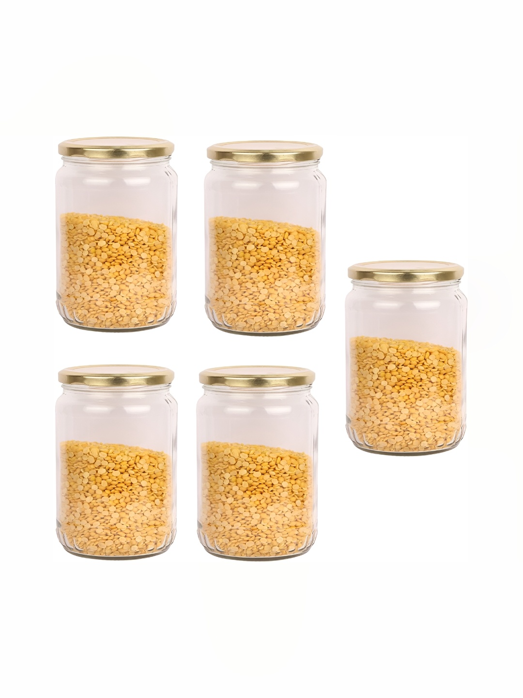 

1ST TIME 5-Pcs Transparent Glass Container with Lid