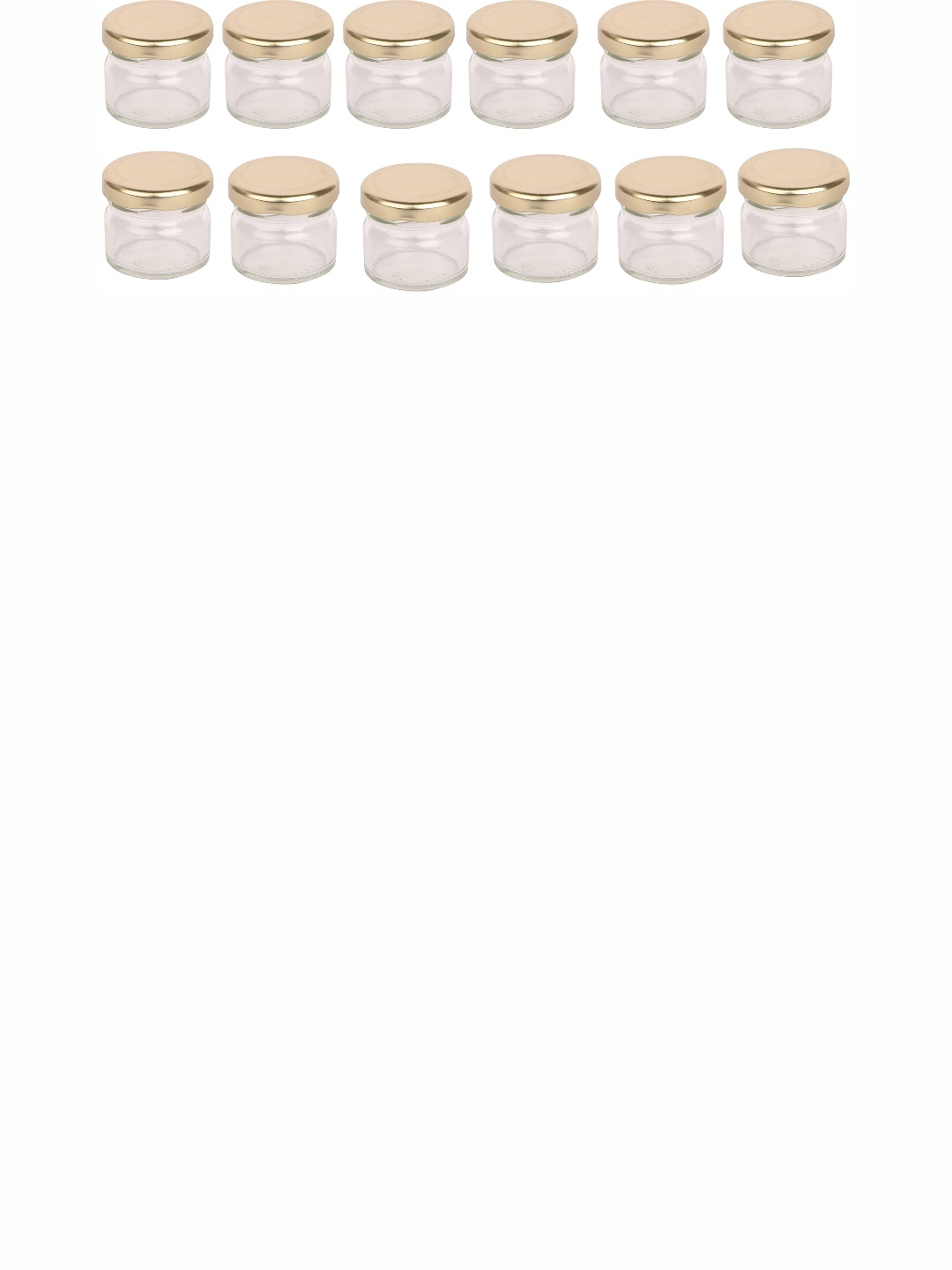 1ST TIME Transparent 12 Pieces Glass Container with Lid
