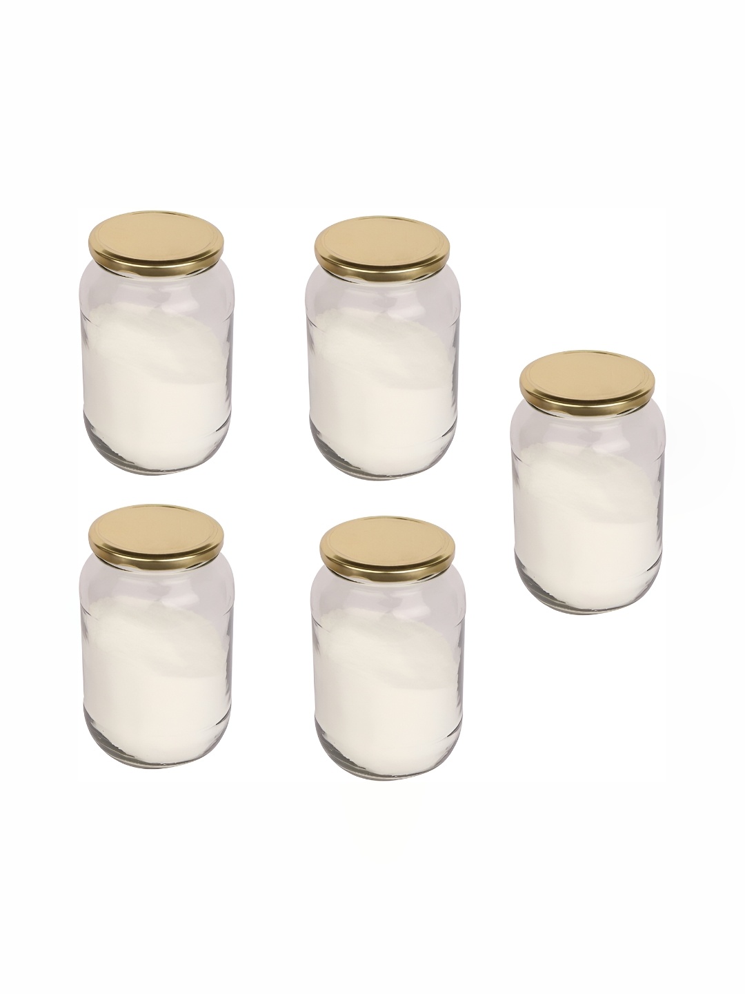 

1ST TIME Transparent 5 Pieces Glass Containers 350ml Each