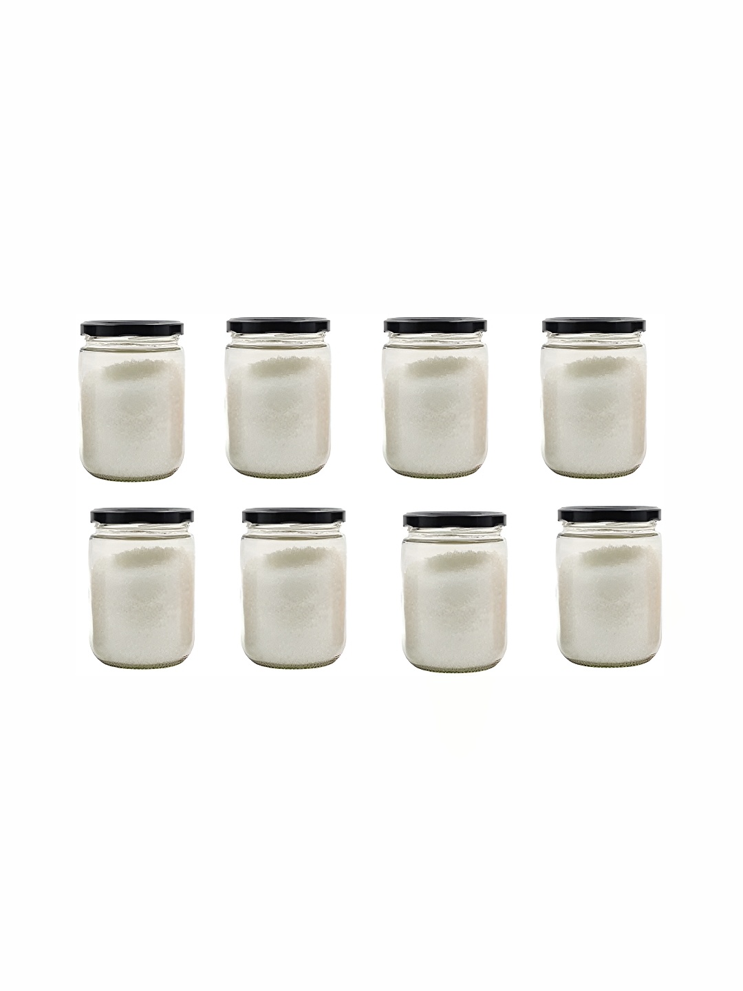 

1ST TIME Transparent 8 Pcs Glass Container with Lid
