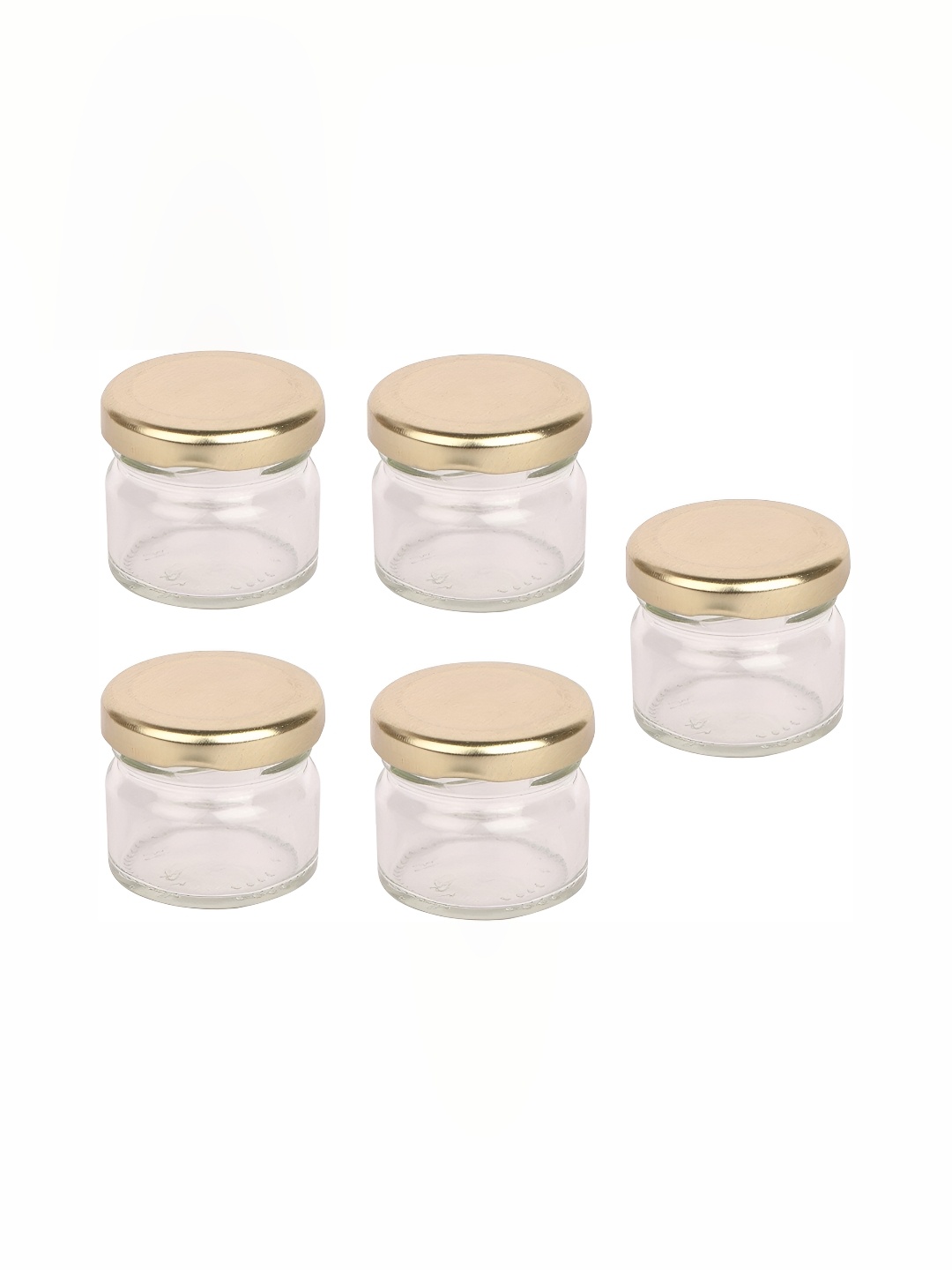 

1ST TIME 5-Pcs Transparent Glass Jar with Lid- 50 ML each