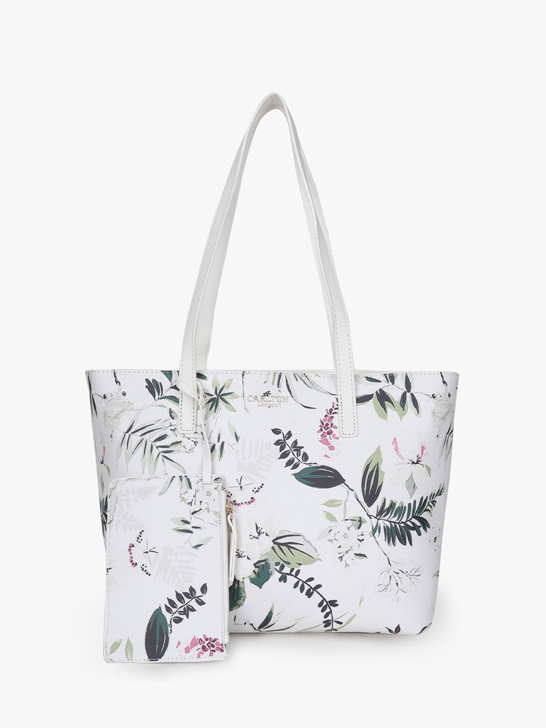 

Carlton London Printed Structured Shoulder Bag, White