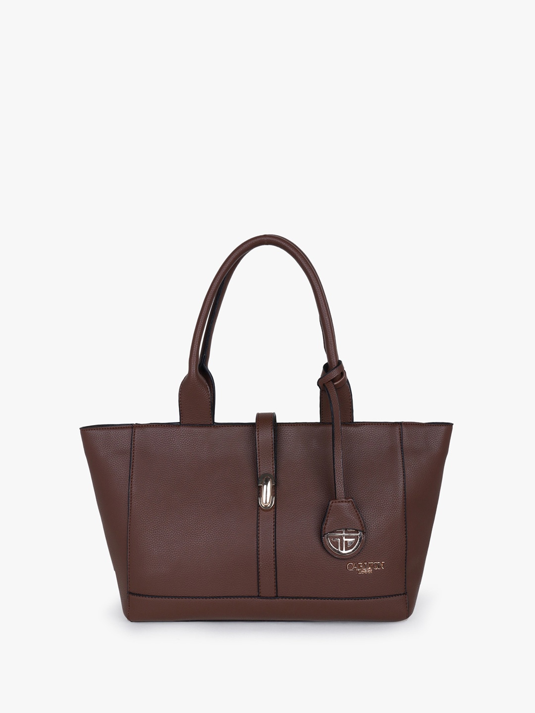 

Carlton London Structured Shoulder Bag, Coffee brown