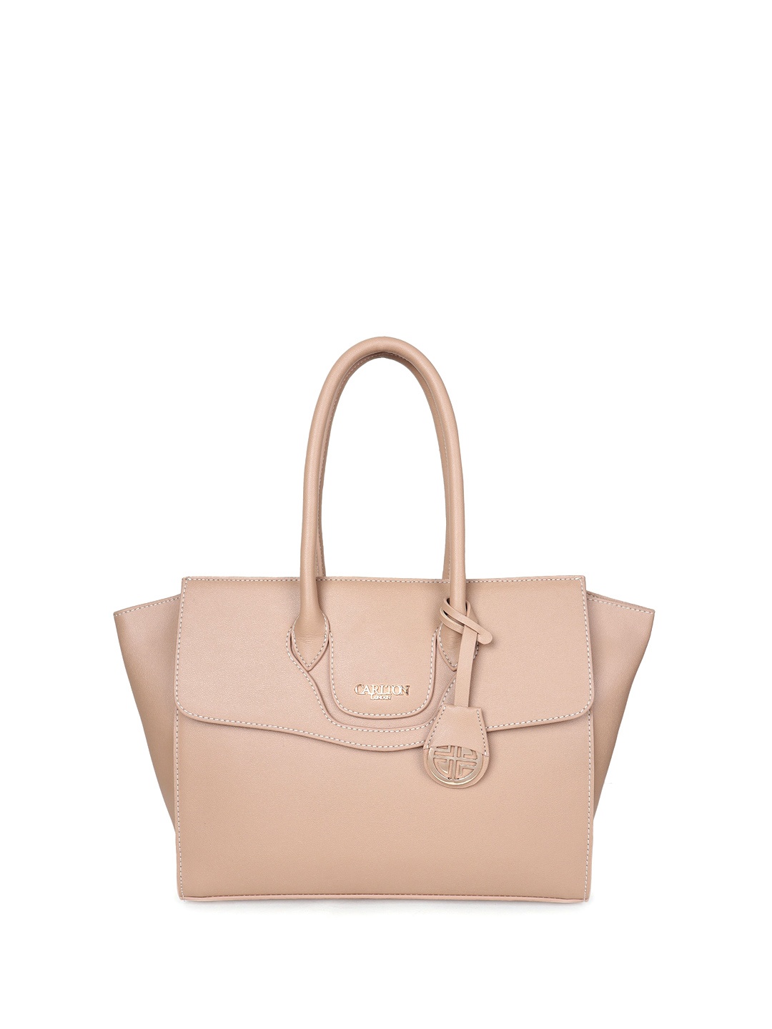 

Carlton London Structured Handheld Bag, Beige