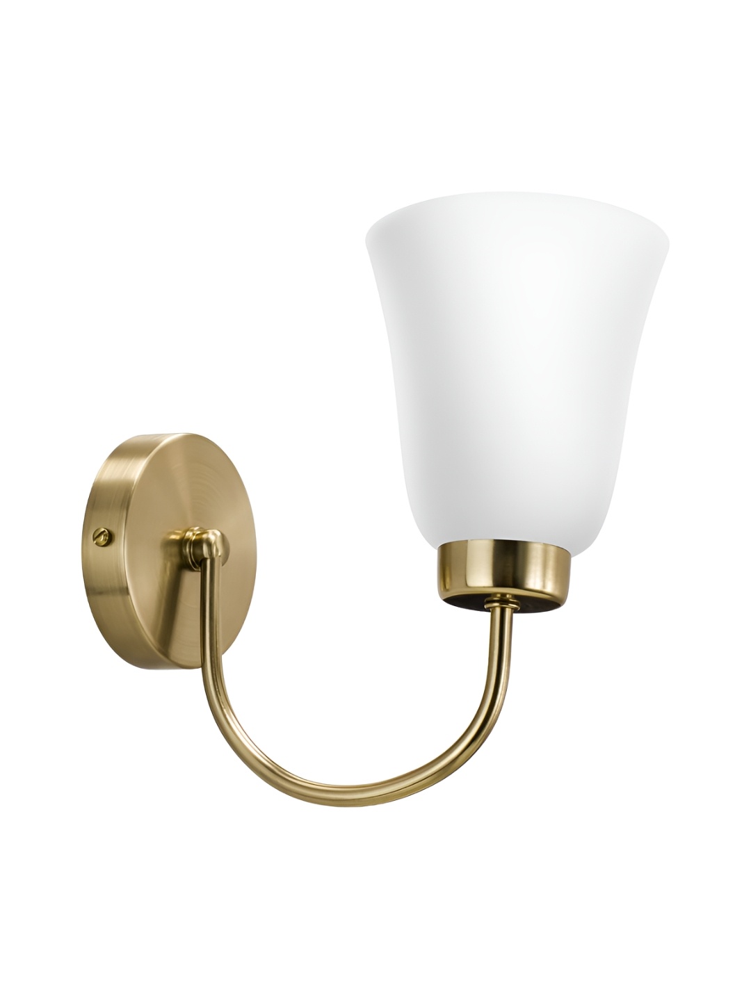 

Wipro White & Gold-Toned Aluminium Contemporary Frustum Shaped Wall Lamp