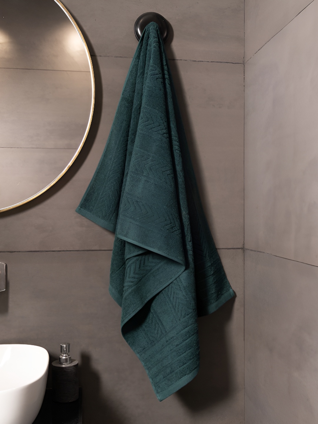 

HOUMN Green Cotton 600 GSM Bath Towel