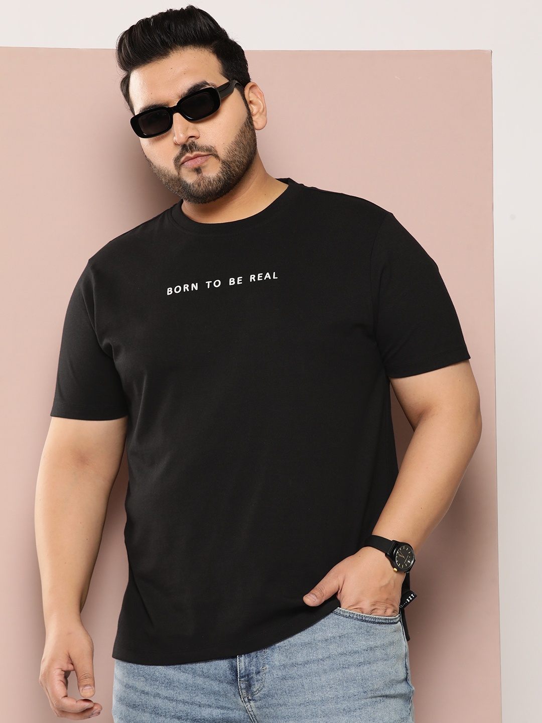 

Sztori Men Typography Printed Bio Finish T-shirt, Black