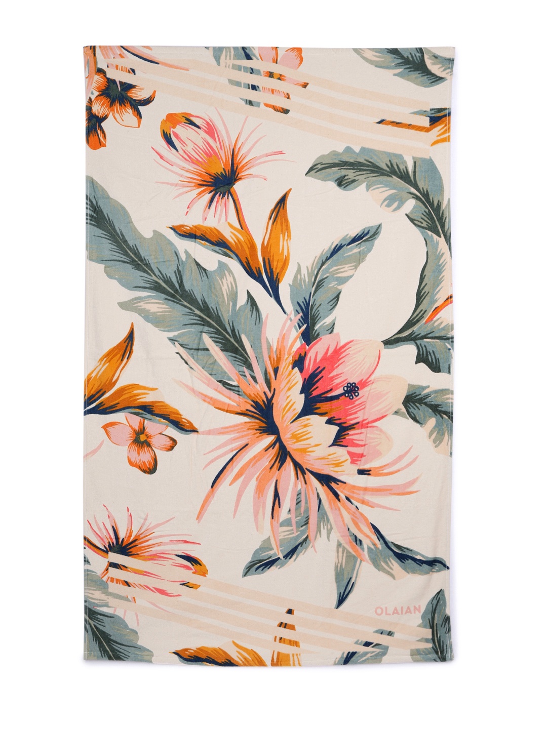 

OLAIAN By Decathlon Multicoloured Floral Printed 150 GSM Cotton Face Towel, Multi