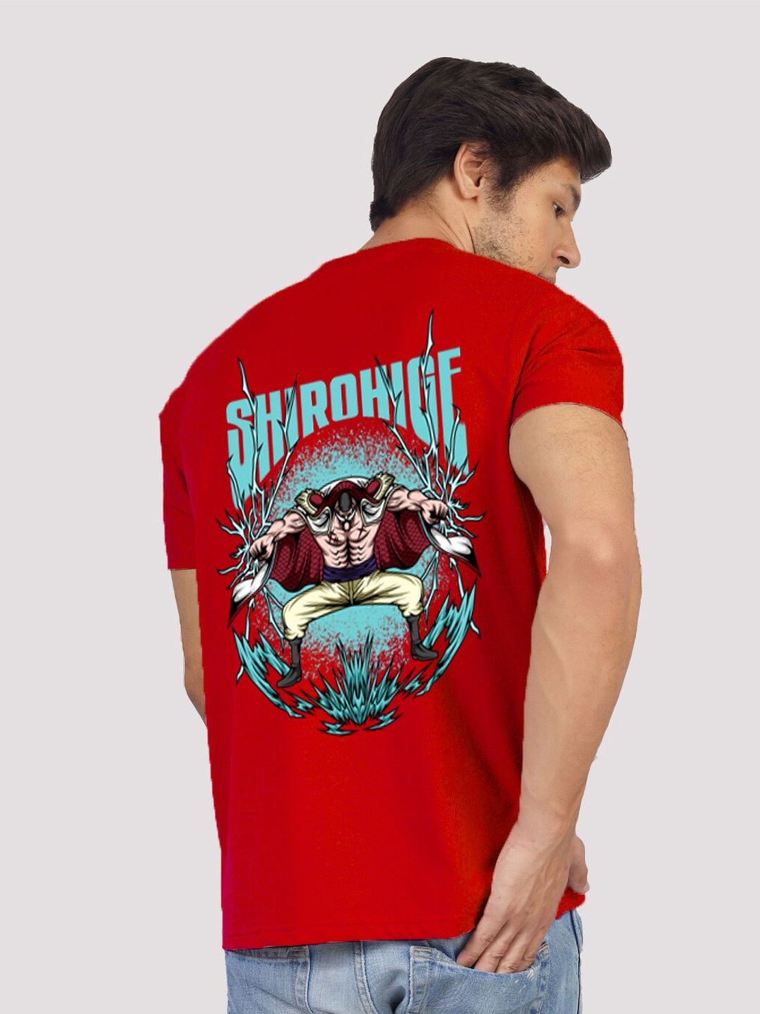 

Greylongg Yorksteadd 2076 Graphic Printed Round Neck Casual T-shirt, Red