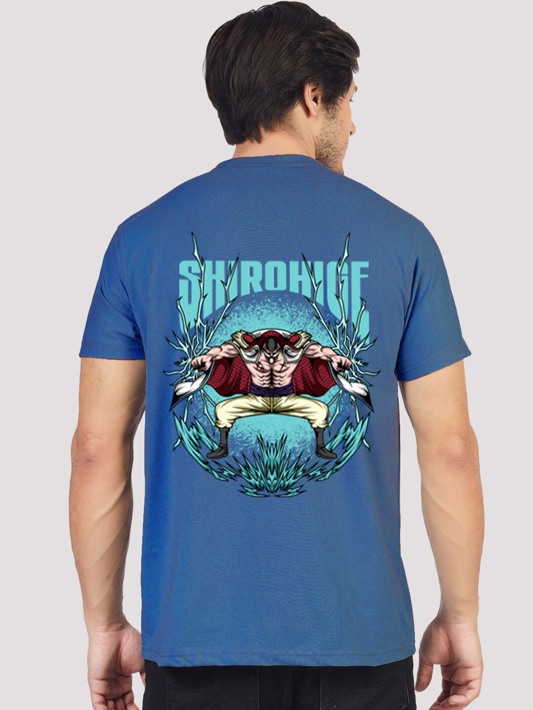 

Greylongg Yorksteadd 2076 Graphic Printed Round Neck Casual T-shirt, Blue