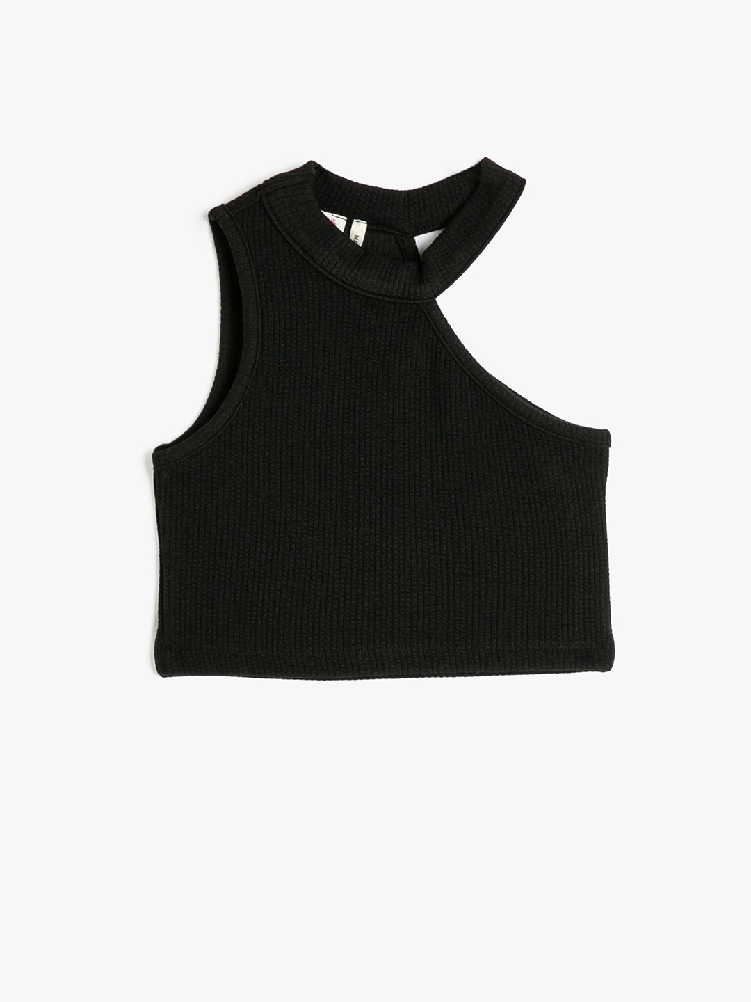 

Koton Girls Regular Fit Round Neck T-shirt, Black