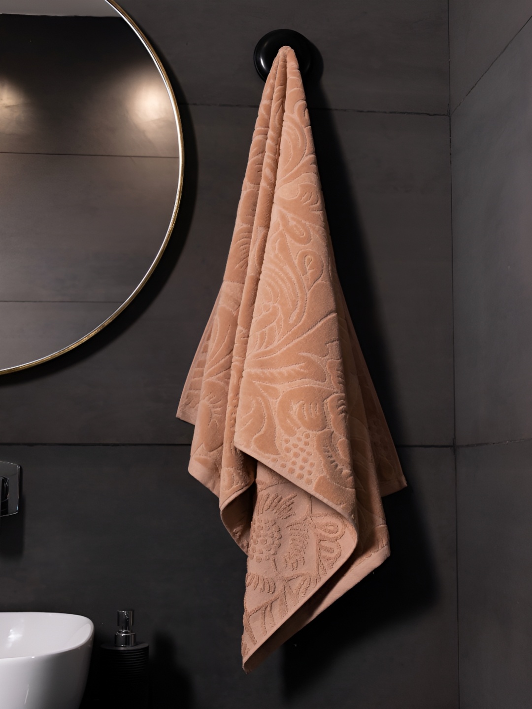 

HOUMN Brown Cotton 600 GSM Bath Towel