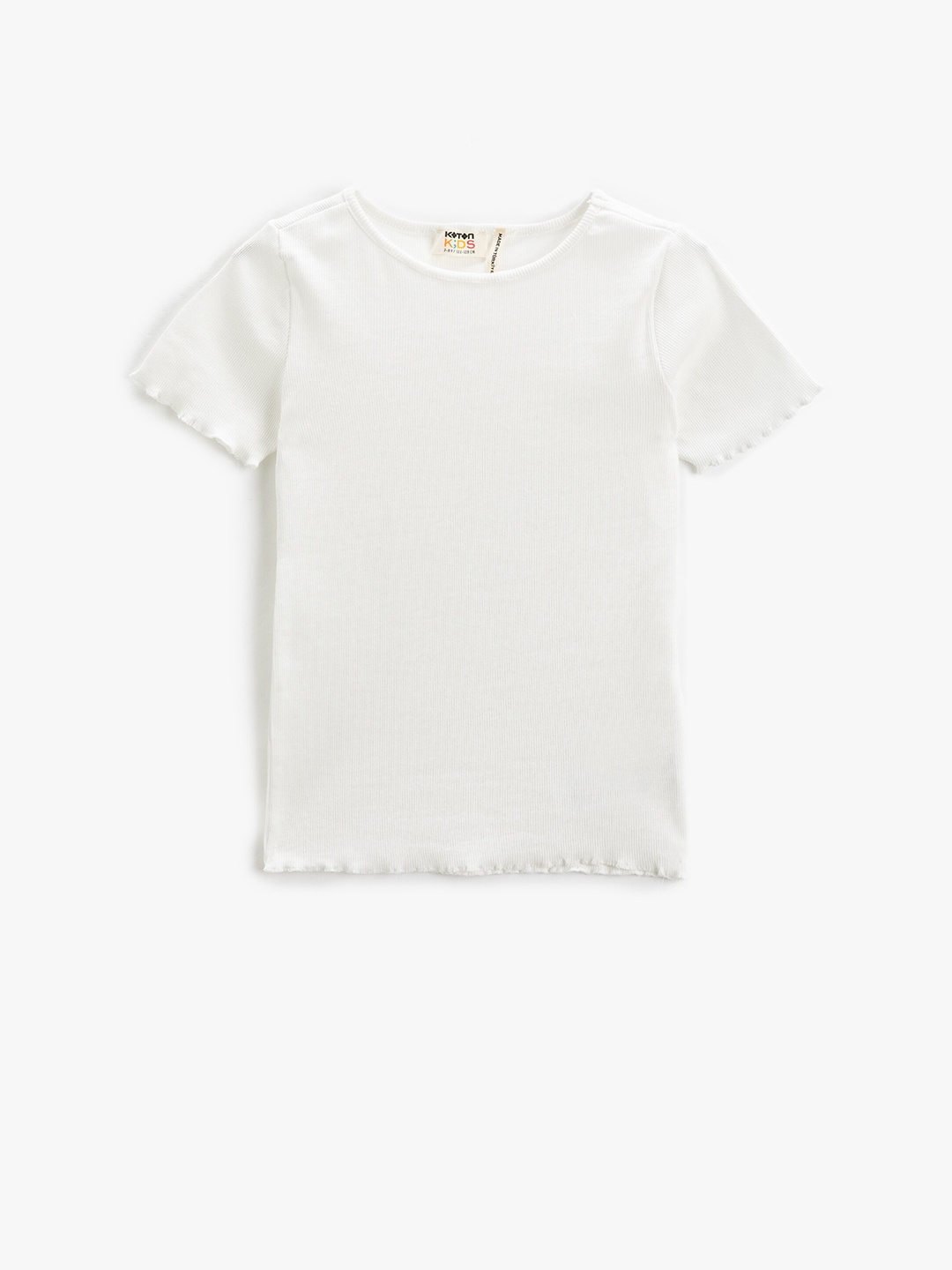 

Koton Girls Round Neck Casual T-shirt, White