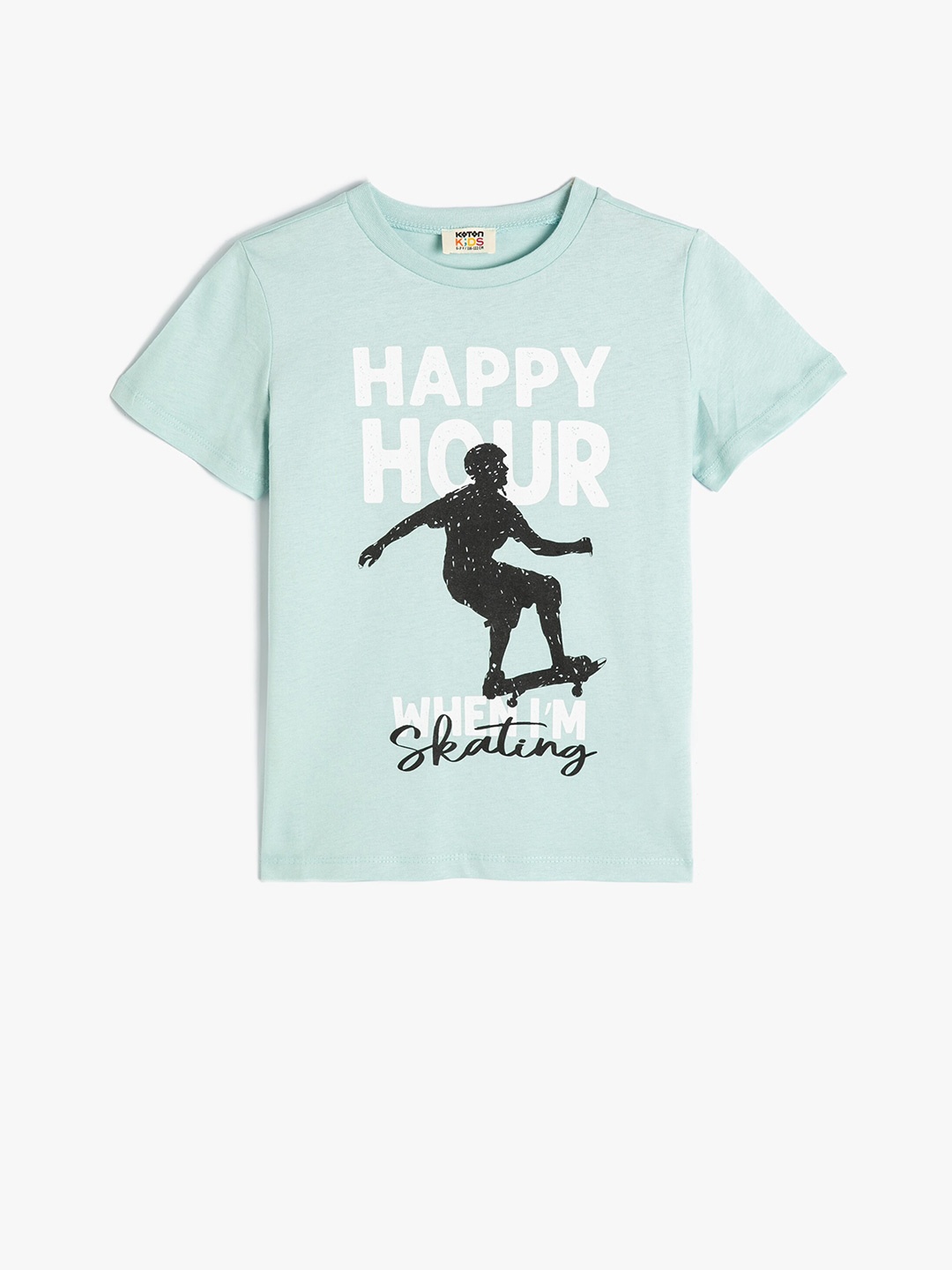 

Koton Boys Graphic Printed Pure Cotton T-shirt, Green