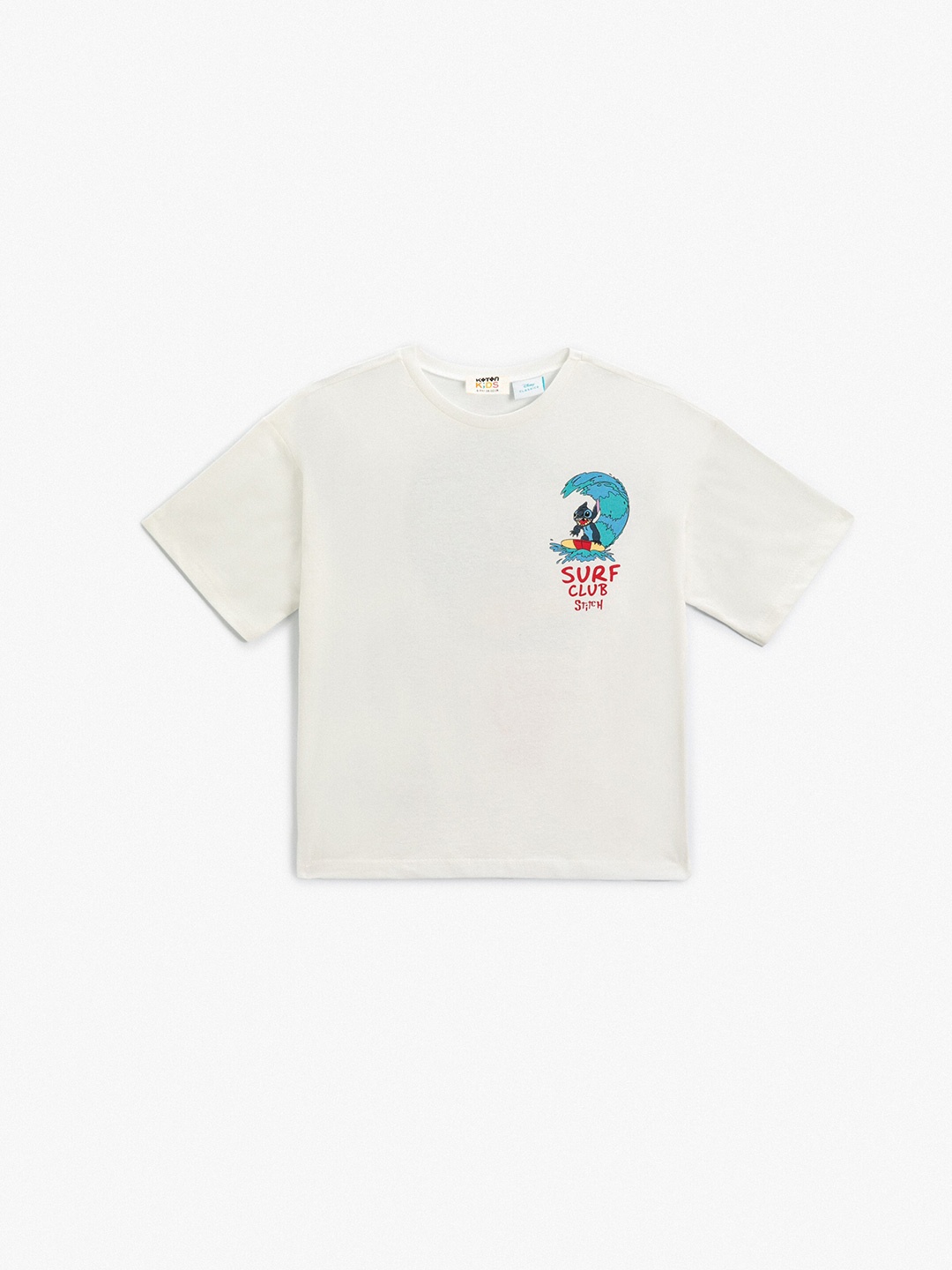 

Koton Girls Round Neck Printed Cotton T-shirt, White
