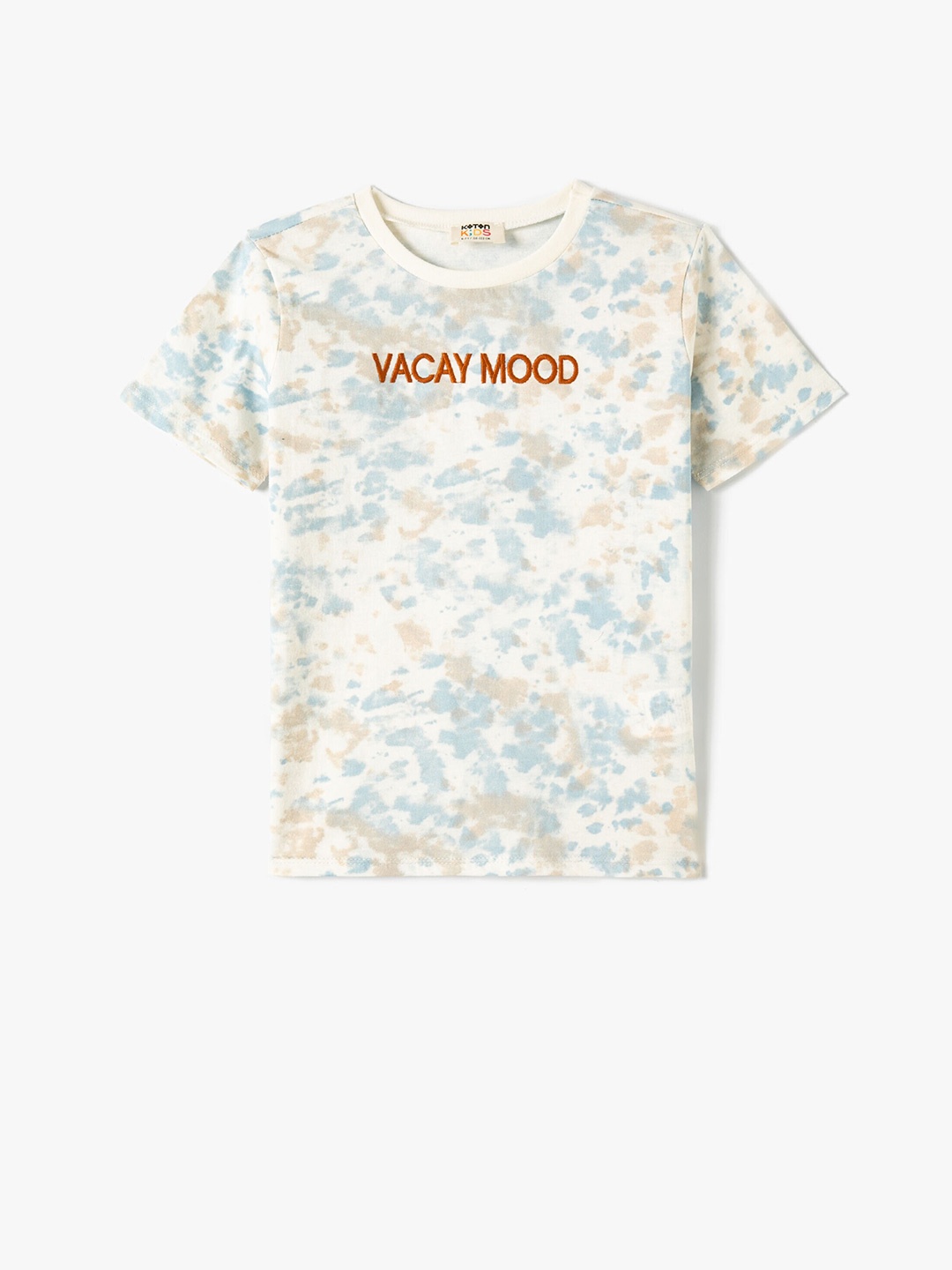 

Koton Boys Round Neck Printed Cotton T-shirt, Beige