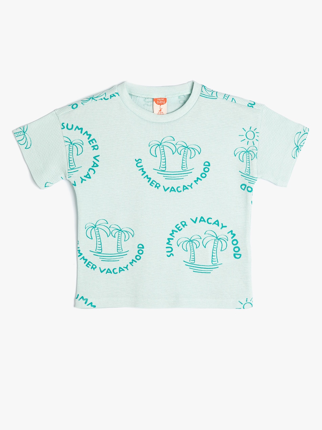 

Koton Boys Printed Regular Fit Short Sleeves Round Neck Cotton T-shirt, Green