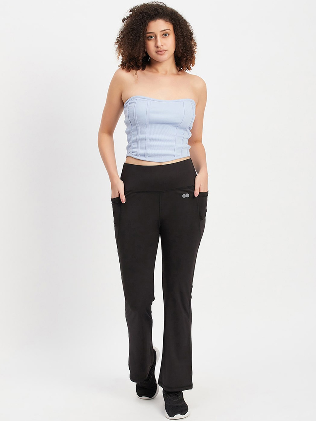 

Clovia Women Ribbed Tracksuits, Black