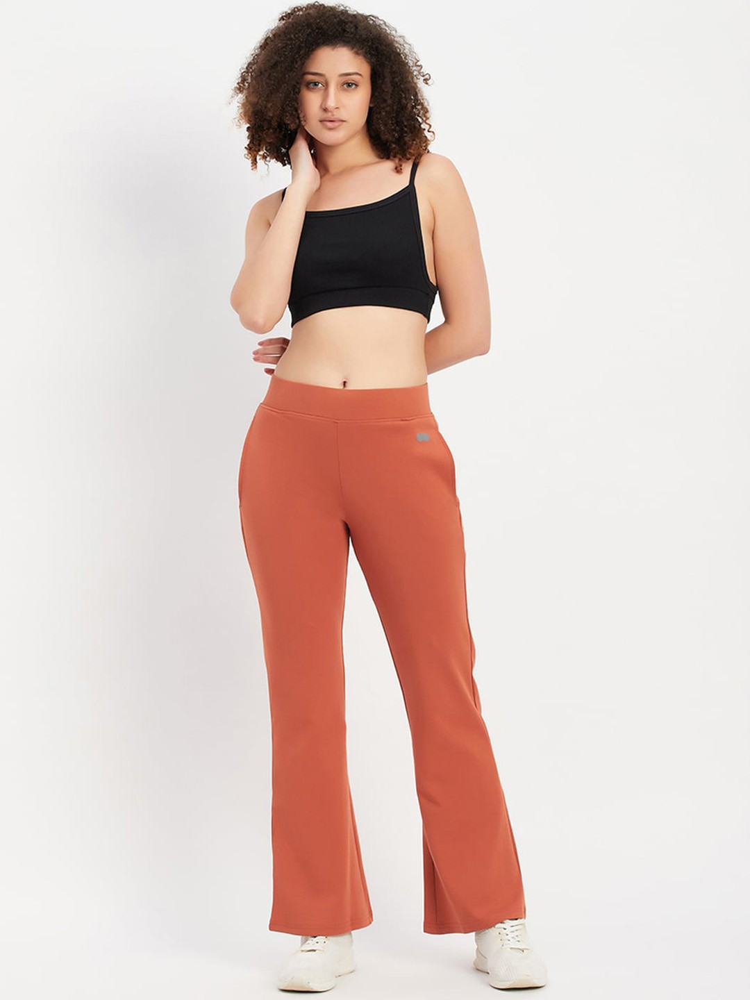 

Clovia Women Ribbed Tracksuits, Orange