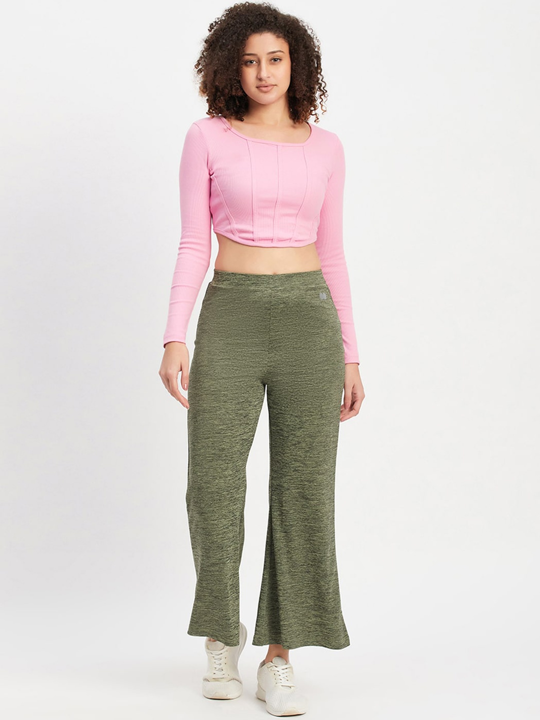 

Clovia Women Ribbed Tracksuits, Green