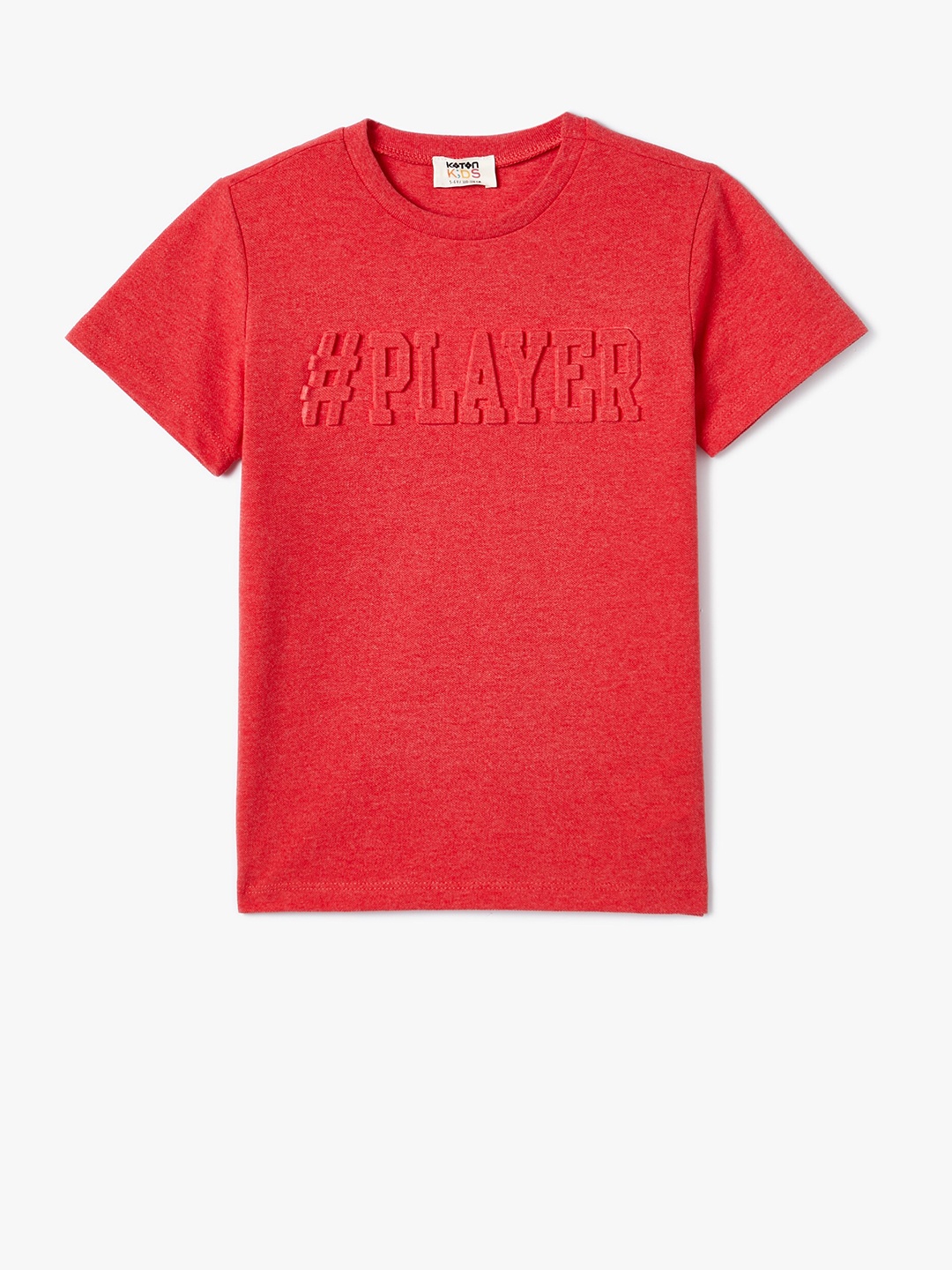 

Koton Boys Typography Printed T-shirt, Red